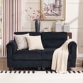 thumbnail image 4 of Bonzy Home Modern Loveseat Modular Sectional Sofa Couches for Living Room Entertaining Guests or Relaxing Alone for Small Spaces Apartment Charcoal, 4 of 8