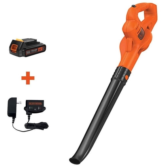BLACK DECKER 20V Cordless Leaf Blower, 1.5Ah, Lithium Ion Battery and Charger Included