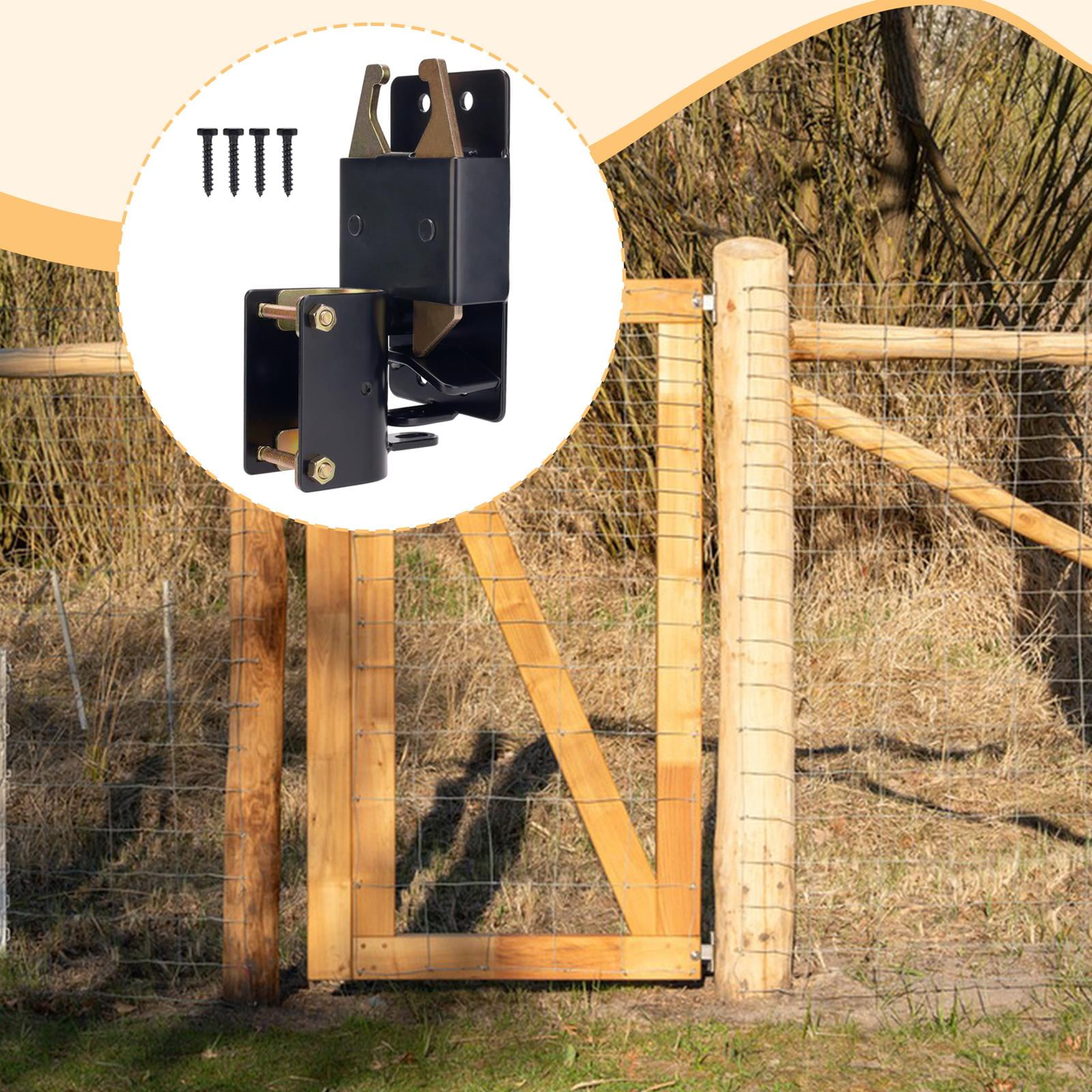 CarpNettore 2 Way Lockable Gate Latch Hardware Metal for 1-5/8" to 2" Tubes High Performance