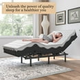thumbnail image 2 of Adjustable Bed Frame -Wireless Remote -Memory Function -Bed Base -Head and Foot Lift Incline -Zero Gravity -Quiet Motorfor Lying Down, Reading, Watching TV,Fatigue,Backache[Twin], 2 of 7