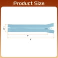 thumbnail image 2 of Uxcell 2Pcs Sewing Jacket Zippers 7 inch Resin Coats Replacement Coil Zipper for DIY Craft Bag Garment Home Textile Clothes,  Light Blue, 2 of 7