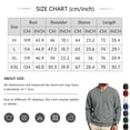 thumbnail image 2 of Men's V Neck Sweatshirt Casual Long Sleeve Solid Color Pullover Fall Winter Warm Sweatshirts Fashion Pullovers Yop Dark Green L, 2 of 6