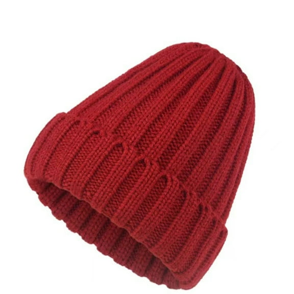 Qwertyu Womens Satin Lined Winter Beanie Cable Knit Beanie for Women Silk Lining Thick Chunky Hats Skull Warm Cap Wine