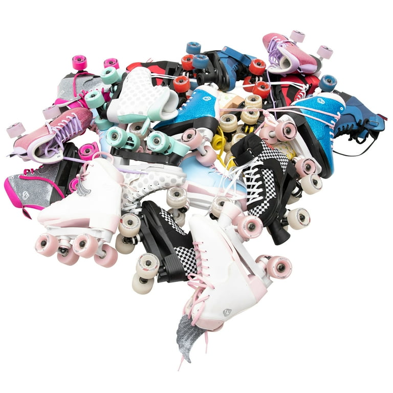 Circle Society Bling Adjustable Roller Skates, Sizzling Pink