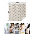 thumbnail image 4 of Black Beige Fall Cloth Napkins Set of 6 Reusable Dinner Napkins, Thanksgiving Autumn Leaves Elegant Pastoral Cocktail Napkin Washable Table Napkins for Wedding/Holiday Party/Baby Shower 20"x20", 4 of 7