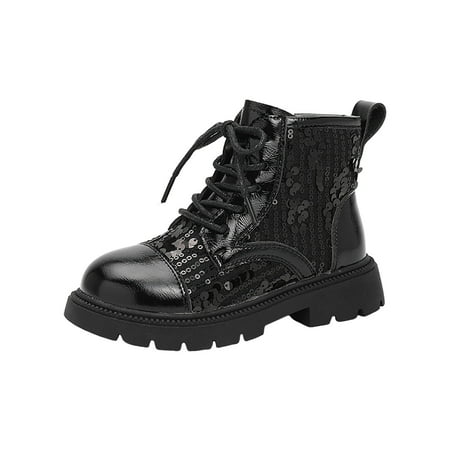 

Booties Shoes Toddler Low Heel Fashion Cute Fall Boys Girls