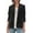 Black, variant on Women'S Velvet Jacket Casual Button Up Lapel Long Sleeve Cardigan Suits Business Coat with Pockets Red M
