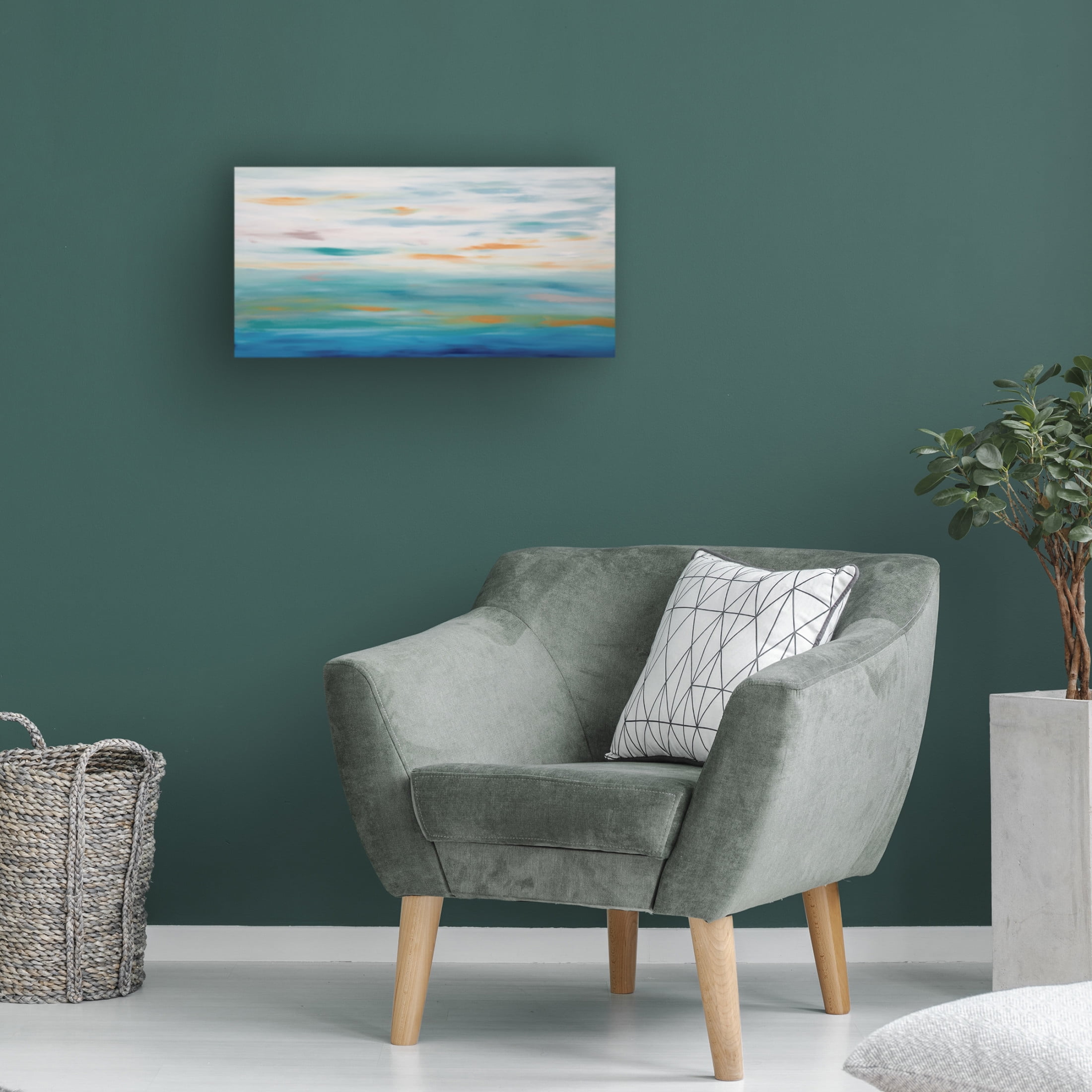 Canvas Wall Art - Hilary Winfield 'Sunrise 57' Wall Art for Living Room, Bedroom, or Office Décor by Trademark Fine Art - 24 x 12 Inches