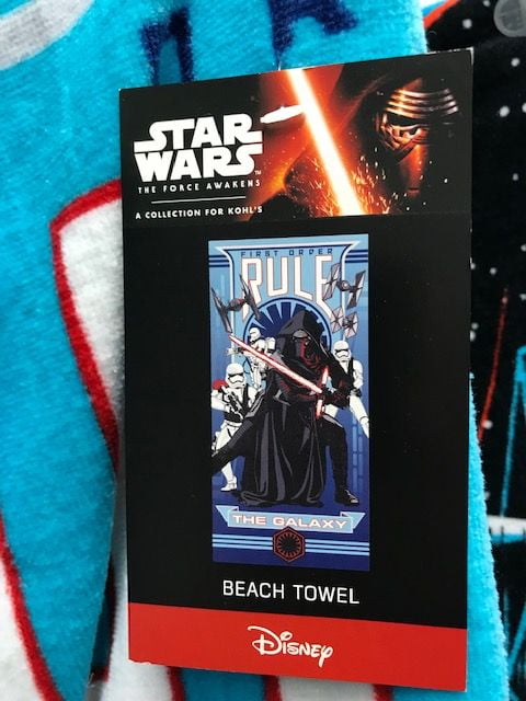 NEW w/Tags Disney “Star Wars Darth Vader” Child’s Hooded Bath/Beach Towel Wrap 