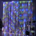 thumbnail image 3 of Christmas Lights Curtains for Windows Led Fairy New Year Lighting Room String Battery Powered Garland Waterfalls Decorations, 3 of 5