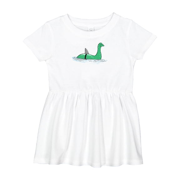 Inktastic Nessie Shark Girls Baby Dress