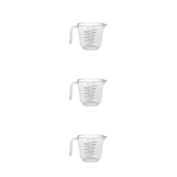 Bearachild 3 Tallas Medición Jarra Plástico Transparente Cocina Hornear Juego Harina Azúcar Type1 NO1 Bearachild CBP092429
