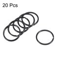 thumbnail image 2 of Unique Bargains 30mm Open Flat Split Keyring Connector Electrophoretic Paint Iron 20 Count, 2 of 6