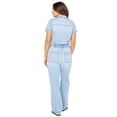 thumbnail image 3 of Celebrity Pink Juniors Short Sleeve Zip Front Boilersuit, Sizes XXS-XXXL, 3 of 4