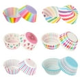 thumbnail image 5 of 100Pcs Colorful Party Muffin Cup Rainbow Wrapper Baking Boxes Paper Cupcake Cake Mold 3, 5 of 8