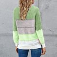 thumbnail image 3 of Vedolay Women Sweater Women's 2023 Fall Casual Long Sleeve Crew Neck Ribbed Knit Pullover Sweater,Green XXL, 3 of 4