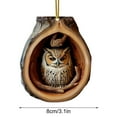thumbnail image 3 of Zmeidao Animal Christmas Ornament, Christmas Tree Animal Pattern 2D Acrylic Ornament, Animal Hanging Ornaments for Xmas Tree Holiday Party Gifts Decoration, 3 of 5