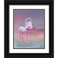thumbnail image 1 of Wisniowska, Krystina 20x24 Black Ornate Wood Framed with Double Matting Museum Art Print Titled - Flamingo Ballet, 1 of 4