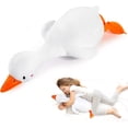 thumbnail image 3 of Funny duck plush doll round eyes white 65cmLG342, 3 of 8