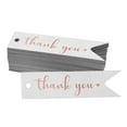 thumbnail image 1 of Inkdotpot Rose Gold Foil Paper Hang Tags Thank You Bridal Shower Favor Tags 100 Pieces, 1 of 6