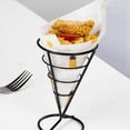 thumbnail image 2 of 12 Uds. de Estantes MetáLicos de Alambre para Alimentos, Cesta Frita en Cono, Soporte para Patatas Fritas, Soporte de ExhibicióN, Soporte para Pollo, 2 of 5