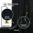 thumbnail image 7 of Deconovo Bedroom Blackout Curtain 45 inch Long Thermal Insulated Grommet Curtain Panels for Small Windows, 42x45 inch, Black, 2 Panels, 7 of 7