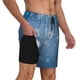 thumbnail image 2 of Fotbe Snowflakes1 Traje de Baño para Hombre – Shorts de Natación de Secado Rápido con Forro y Bolsillos-Large, 2 of 6