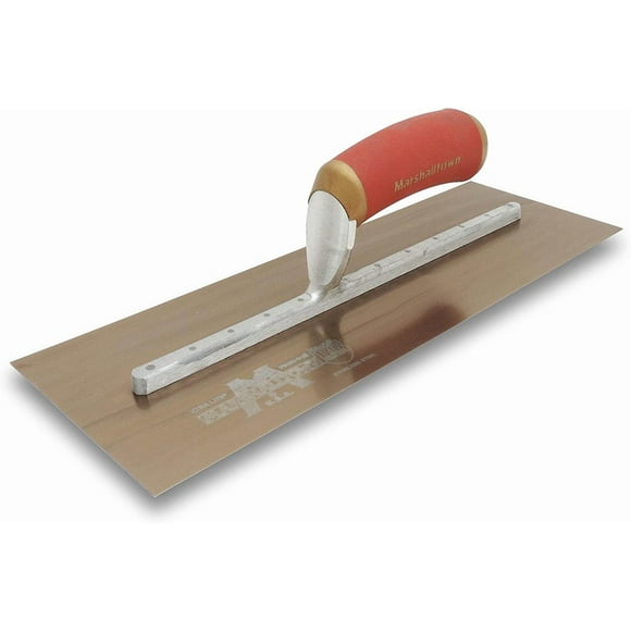 DuraFlex Truelle de Finition, 13 x 5 Pouces, Montage 9 3/4 Pouces, Poignée DuraSoft, Fabriqué aux États-Unis, Outils de Finition pour Plâtre et Cloison Sèche, 4681DFDL