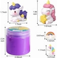 thumbnail image 5 of 2 Pack Butter Slime Kit for Kids with Glitter, Unicorn Figurines, Rainbow & Star Accessories – DIY Slime Toy Gift for Girls & Boys, Party Favors, Stocking Stuffers, Easter Basket Stuffers, 5 of 7