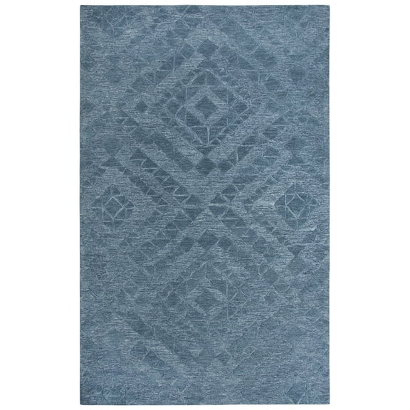 Rizzy Rugs Fifth Avenue Area Rug FA168B Blue Tiled Diamonds 18" x 18" Rectangle