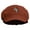 Red, variant on Number 4 Embroidered Cotton Elastic Big Size Newsboy Cap - Red 2XL-3XL