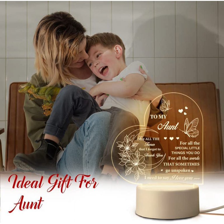 GIFTAGIRL Aunt Christmas or Birthday Gifts from Niece or Nephew - Pretty  Best Aunt Ever Gifts for Aunts are Perfect Aunt Gifts for Birthday or