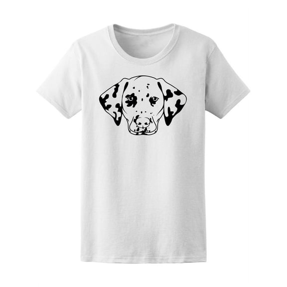 Dalmatian Dog Face Icon T-Shirt Women -Image by Shutterstock, Female Small