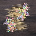 thumbnail image 2 of EeaseMX 100 palillos de cóctel de 12 cm, creativos, hechos a mano, con forma de corazón, para aperitivos, frutas, suministros para fiestas., 2 of 7
