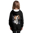 thumbnail image 2 of Xoenoiee Beagle Dog Print Long Hoodies for Girls Casual Sweatshirt Trendy Clothes with Pocket Fashion Pullover Dresses Sweaters Long Sleeve Shirts Tops Comfy Outfits Jumpers, 7-8 Years, 2 of 7
