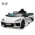 thumbnail image 1 of 12V Licensed Corvette Kids Ride-On Car, Electric Toy Vehicle with Remote Control, LED Lights, & Dual Motors, 1 of 5