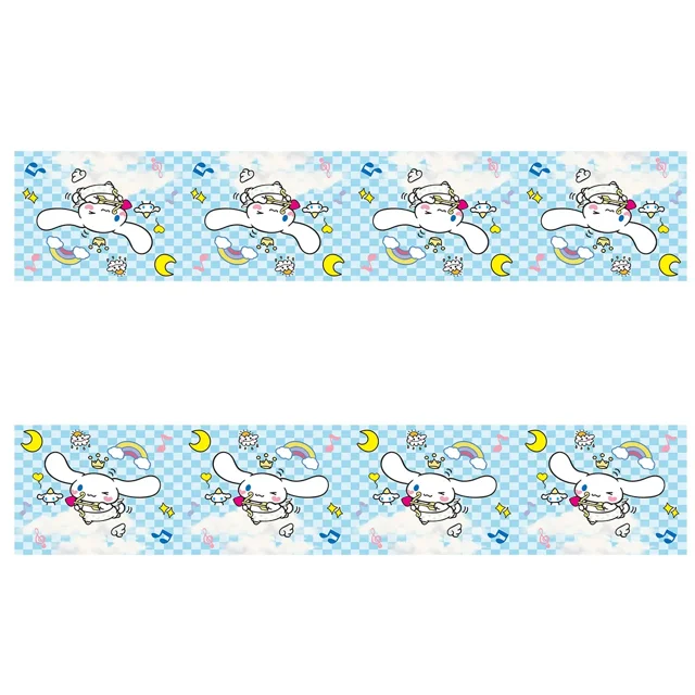Vajilla desechable para fiesta de cumpleaños de Sanrio, adorno para tarta, bandera colgante, globo Cinnamoroll con bonito perro, decoración de cumpleaños