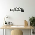 thumbnail image 3 of LaModaHome Exclusive Forest Mountain Silhouette Metal Wall Art Decor – Durable & Artistic Metal Wall Art for Home and Office Decor, Perfect for Any Interior Design Aesthetic, 3 of 5