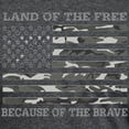 thumbnail image 3 of CafePress - Land Of The Free Because Of The Brave Urban Camo M - Mens Tri-blend T-Shirt, 3 of 4