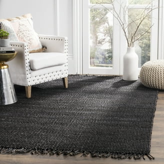 SAFAVIEH Mariam Leather Shag Area Rug, Multi, 6' x 6' Square