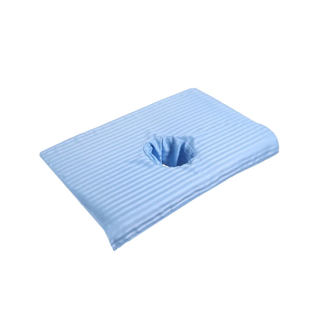 Advancent Algodón masaje cara agujero cubierta de un solo transpirable cosmético belleza cama toalla cojín reposacabezas ropa de cama almohadillas Juegos de cama Azul claro Advancent HA065400-01