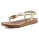 thumbnail image 4 of Sandalias sin cordones con correa en T tribal Boho para mujer - ¡Pase a la comodidad y el estilo!, 4 of 4