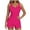 Hot Pink, variant on Youyipin Womens Swimsuits Round Neck Sexy Shorts Romper Jumpsuit Beach Vacation Clothes For Women