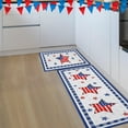 thumbnail image 6 of Lilixerw 2 PCS 4th of July Kitchen Rugs and Mats Patriotic Door Mats Independence Day Memorial Day Flag Day Red White Blue Floor Rugs, 6 of 6
