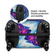 thumbnail image 2 of Pofeuu Swirl Print Blue Purple Print Luggage Suitcase Cover Protector Luggage Washable Covers Aesthetic for 18/24/28/32 inch Luggage（No luggage included）-Large, 2 of 7