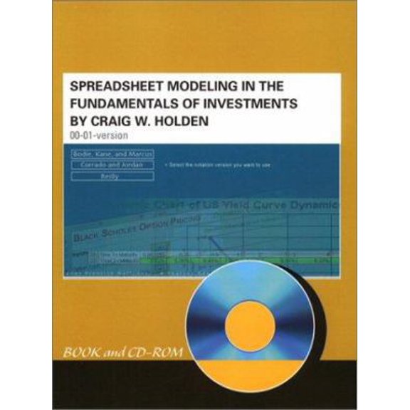 Pre-Owned Spreadsheet Modeling in the Fundamentals of Investments Book and CD-ROM (Paperback) 0130879452 9780130879455