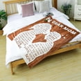 thumbnail image 2 of Mothers Day Birthday Gifts for Mom from Son Stocking Stuffers I Love You Gifts for Mom Best Mom Ever Gift Ideas to My Mom Blanket Christmas Valentines Present Bed Throw Blanket 60"x50", 2 of 6