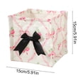 thumbnail image 2 of 1 Pcs Square Desktop Cosmetic Storage Basket, Multi-Functional Small Organizer Container, 6x6x6in Neat Storage Bin for Vanity Bedroom Countertop Sundry Classification, 2 of 7