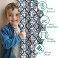 thumbnail image 3 of Blackout Kids Curtains,Blue and White Intricate Pattern Childrens Insulated Curtains Set Of 2,Bedroom Essentials,Toddler Room Decor 42"x54", 3 of 5
