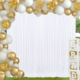 thumbnail image 4 of Soar Dream 5ftx8ft White Backdrop Curtains 2 Panels White Drape for Backdrop, 4 of 4
